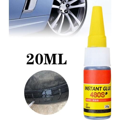 1pc 20ml Auto Mighty Tire Repair Glue Tyre Puncture Sealant Glue Bike Car Tire Repair Patch For Plastic Wood Ceramic Repair