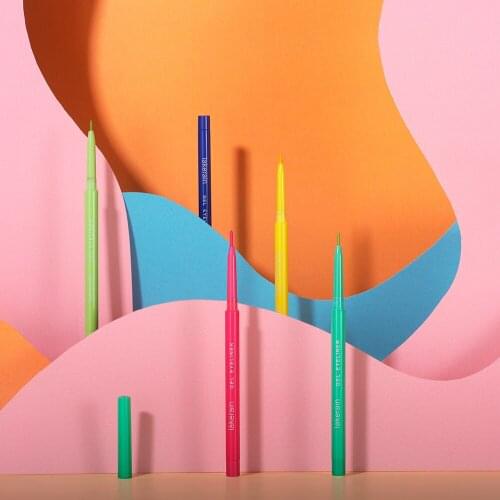 12 Colors Matte Eyeliner Pen Quick-drying Waterproof Pen Cosmetic Long-lasting Not Blooming Black Eyeliner Pencil Make Up Tool