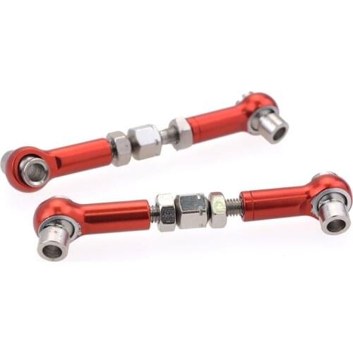 2Pcs 47-57mm 102017 122017 Aluminum Alloy Metal Front / Rear Linkages Servos Link 02012 (10391) For HSP 94122 94123 Redcar HPI Z