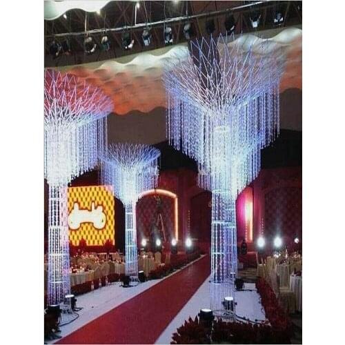 99 Feet/30Meters Clear Garland Diamond Strand Hanging Crystal Acrylic Bead Curtain Chains Party Tree Wedding Centerpiece Decor