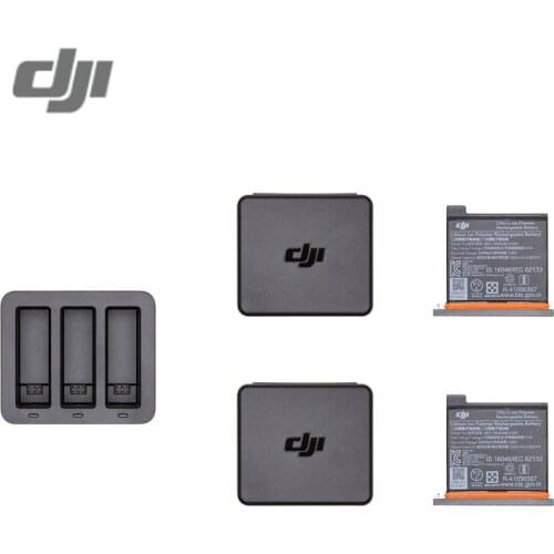 2Pcs Original Dji Osmo Action Battery + Smart Charging Hub + Batteries Storage Box For DJI Action Camera Accessory Kit