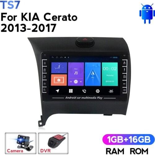 IPS Android Car Radio Multimedia Video Player Navigation GPS No 2 Din DVD for KIA Cerato 2013-2017 Support Carplay Camera DVR