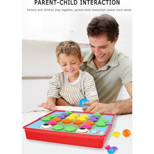 Childrens Diy Mushroom Block Toy Educational Creativity Intelligence Enlightenment Graphics Button Mushroom Nail Parent-Child