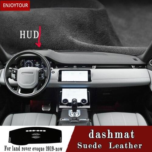 For land rover evoque G2 L551 2019 2020 Suede Leather Dashmat Dashboard Covers Dash Mat Carpet nonslip Car-styling accessories