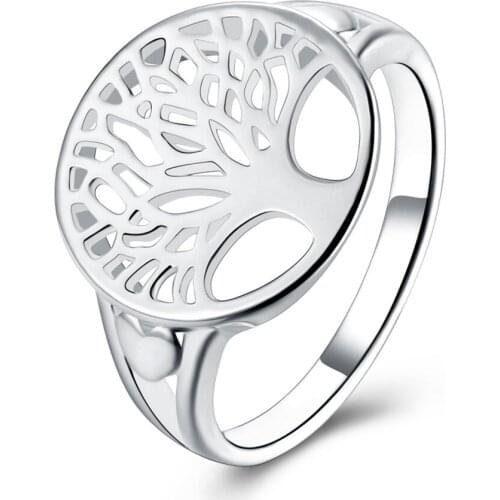 Tree of Life Classical Accessories S925 Silver color Rings For Women New R892
