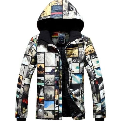 GSOU SNOW Snowboard Jacket Men Waterproof Breathable Mountain Skiing Snowboarding Clothing Winter Outdoor Sport Warm Coat