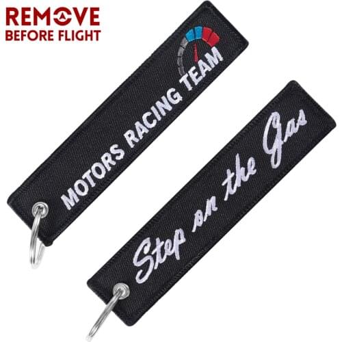 Fashion Travel Accessories Keychain Key Holder for Motorcycles Step on Gas Luggage Tag Key Chain Cool Keychains Jewelry Chaveiro