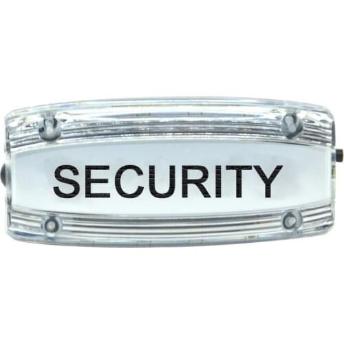 Night use public security LED shoulder lamp police alarm lamp built in battery panic LED light support OEM Flashlight