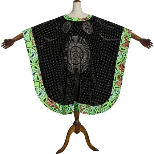 2021 Black New African Dashiki Flowers Pattern Print Dress Long Sleeve Casual African Dresses For Women Africa Clothing