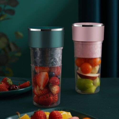 Portable Juicer Electric Blender 400ML Juice Mixer Mini USB Fruits Vegetables Personal Food Processor Juice Cup Kitchen Tools