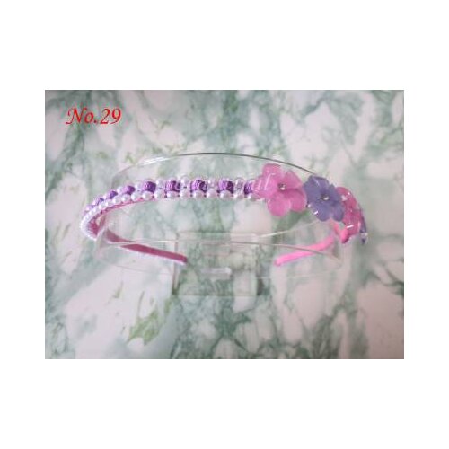 Hand Customize Hair Accessories Free Shipping 100 pcs BLESSING Good Girl Modern Style Headband Counterfeit Pearl Resin 76No