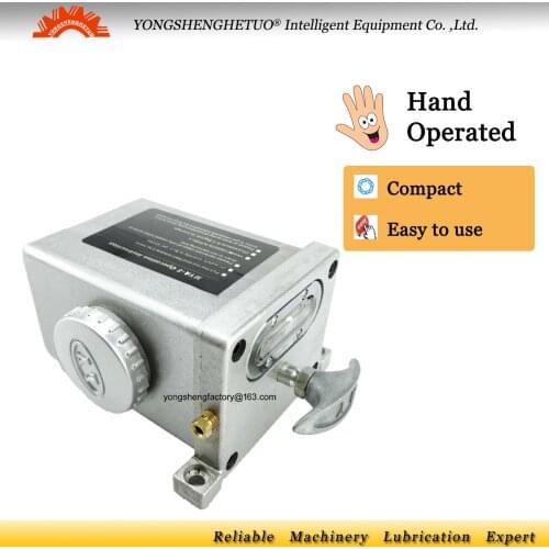 Manual lubrication oil pump hand operated lubricator cnc machine oiler 0.6L 8cc LSP-8 for single line resistance lubrication