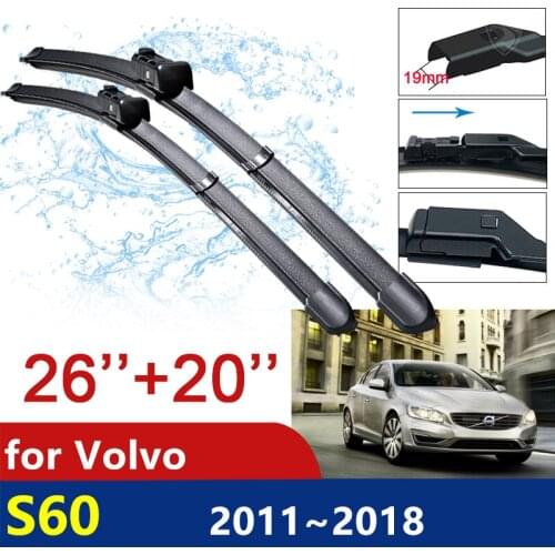 For Volvo S60 2011~2018 Front Windscreen Windshield Wipers Car Wiper Blade Car Accessories 2012 2013 2014 2015 2016 2017