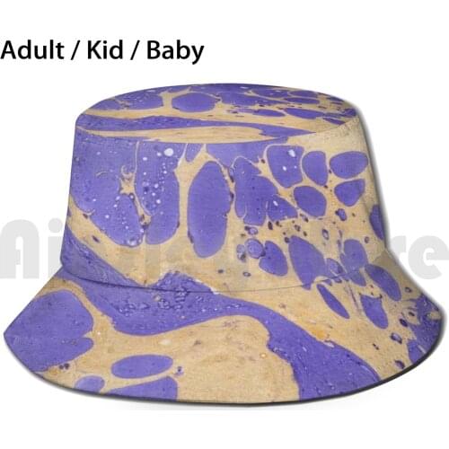 Purple Tan Pink Paint Sun Hat Foldable UV Protection Zoom Zoom U Zoom University Zoom Law Zoom School Of Law Vsco