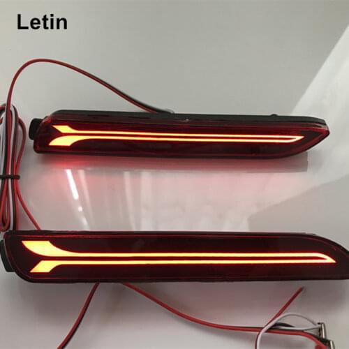 New Reflector LED Rear Bumper brake turn indicator Light For Toyota Wish Sienna Camry Verso harrier