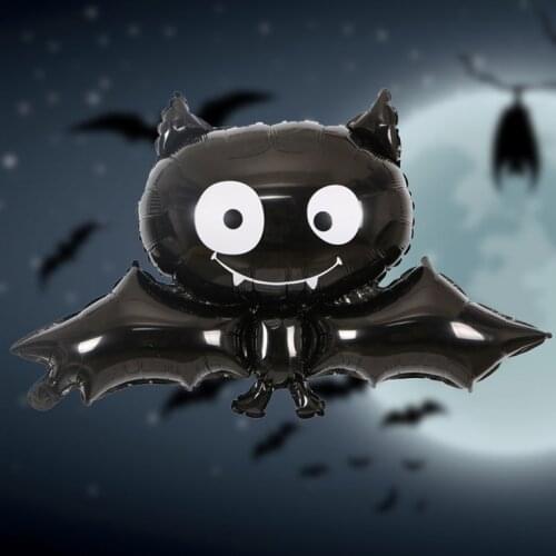 Halloween Decoration 88cm * 64cm Black Bat Halloween Foil Balloon Toys For Children Birthday Party Balloons
