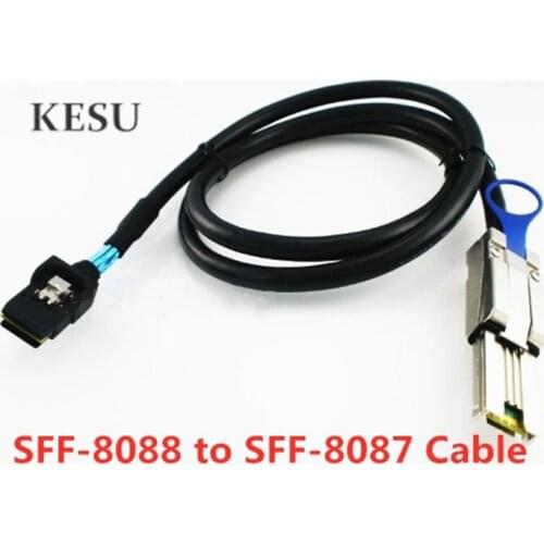 External Mini SAS 26pin (SFF-8088) Male to Internal Mini SAS 36pin (SFF-8087) Male Cable 1M 2M