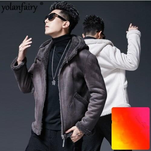 YOLANFAIRY Men's Suede Jackets
