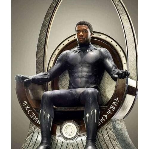 The Iron Throne of Marvel Avengers Black Panther Statue Resin Figure Toys 22*14*9cm