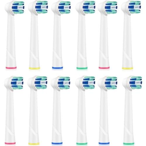 12pcs replacement brush heads for Oral B electric toothbrush before 3D vitality Whiting / professional attention Smart Series
