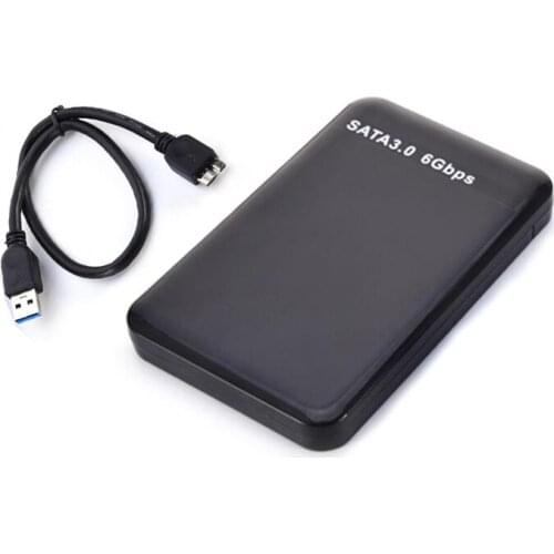 2.5" Micro USB3.0 SATA3.0 6Gbps HDD Hard Disk Drive Enclosure Case Box Cartridge