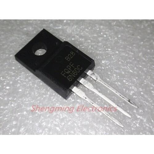 50PCS FQPF6N60C 6N60 TO-220F Mosfet transistor