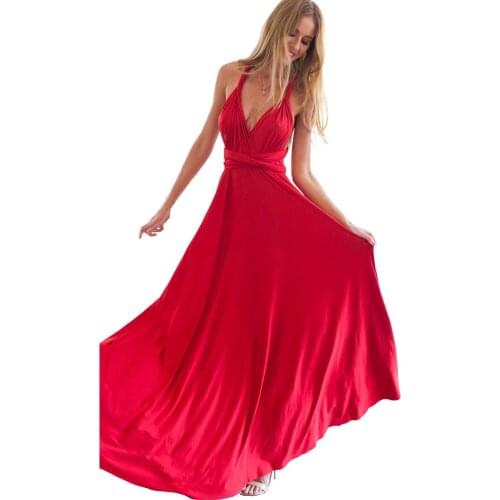 6002 multi dress sexy and amazing multi rope bandage red dress long dress