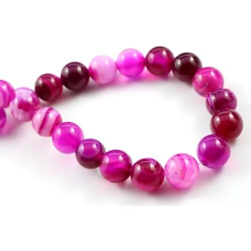 8mm 45pcs/string Natural Stone beads Pink lines Pattern Stone Special Stone beads For jewelry making Wholesale and Retail-M7-01