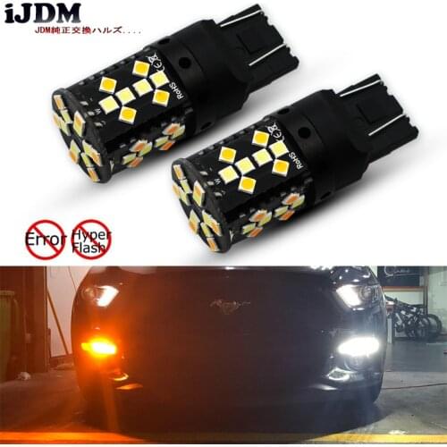 No Hyper Flash CANbus Switchback Dual Color LED Turn Signal Light Bulbs For 2015-up Ford F150 or Mustang, 2017-up F250 F350 12V