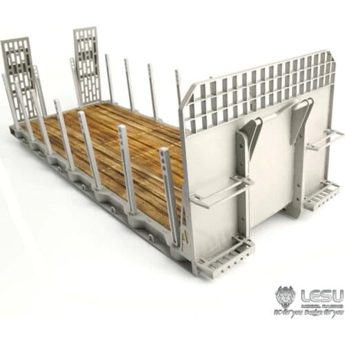 1/14 truck roll-on full unloading hydraulic pallet truck bucket simulation metal model LS-20160901-G RCLESU Tamiya dump truck