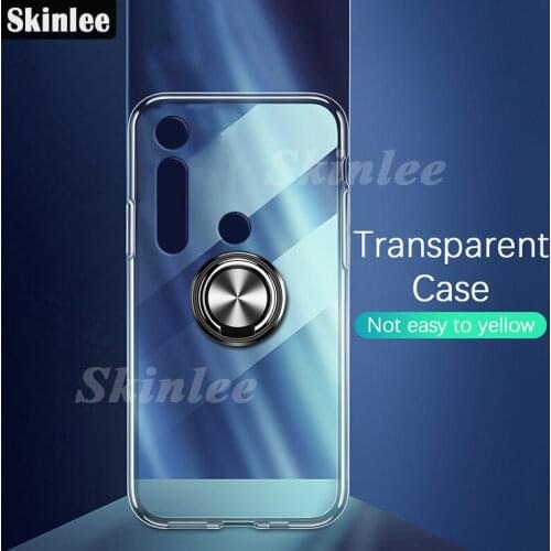 Skinlee For Moto G8 Plus Case Official Original Shockproof With Ring Holder Soft Clear Cover For Motorola G8 Plus Case