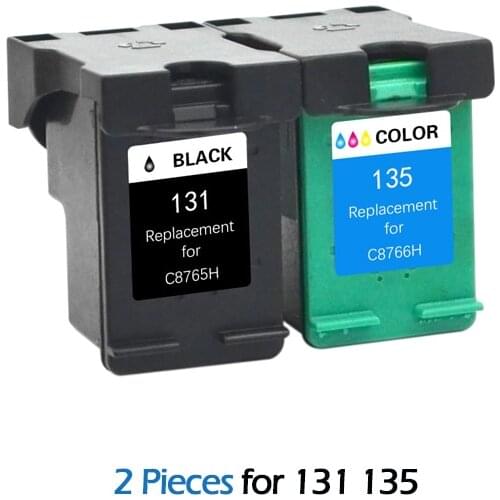 2020 2pcs For HP131HP135 Compatible Ink Cartridge for HP 131 135 for HP Deskjet 460 5740 5940 6520 6540 2570 5743 5943 2570 2600