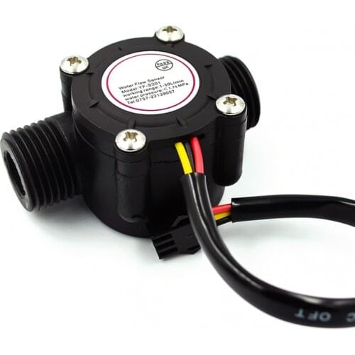 Taidacent YF-S201 Hall Effect Water Flow Sensor 4/6 Points G1/2/3/4 Interface Water Flow Measurement Sensor Hall flowmeter