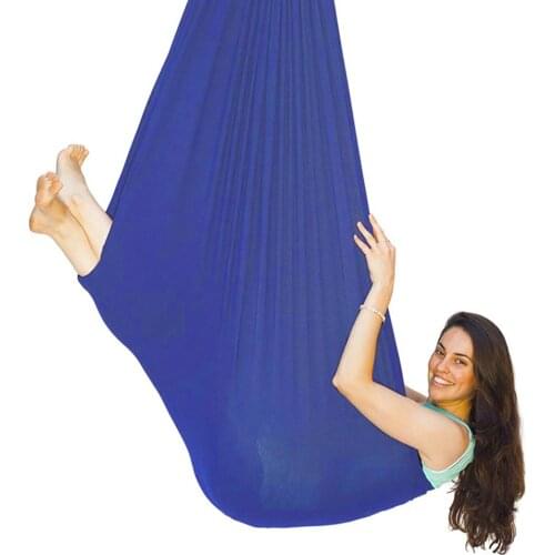 Kids adult Cotton Outdoor Indoor Swing Hammock for Cuddle Up To Sensory Child Therapy Soft Elastic Parcel Steady Seat Swing