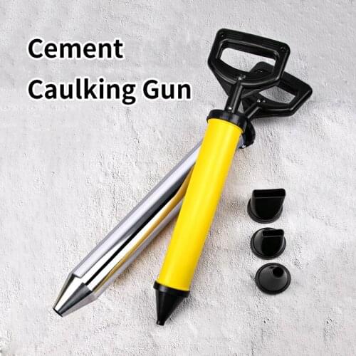Cement Caulking Gun Security Door Grouting Tool Manual Stainless Stain Cement Grouting Mortar Sprayer Applicator Tool