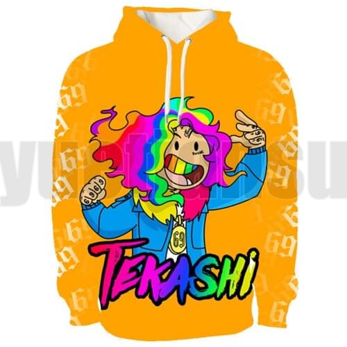Fashion 6IX9INE Hoodie Men Tops 6ix9ine Tyle Hip Hop 3D Tekashi 69 Clothes Hoodies Pullover Album GOOBA Streetwear for Girls Boy
