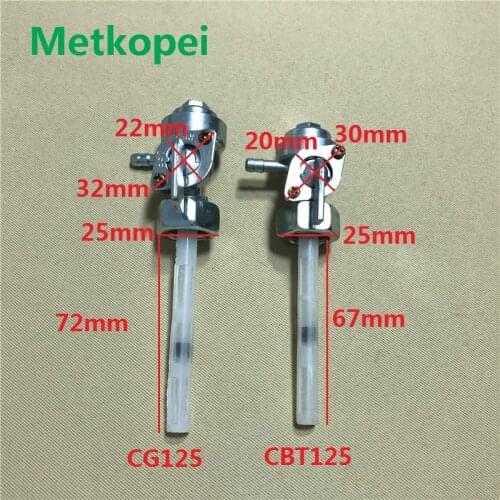 Motorcycle CG125 XF125 ZJ125 CBT125 CB125 CB125T fuel tank tap filter petcock switch for Honda 125cc CG XF ZJ CBT 125 spare part