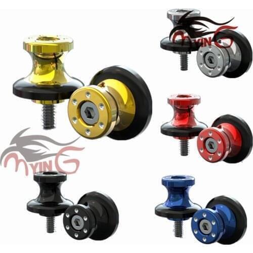 Motorcycle Accessories Stand Screw 6MM Swingarm Spools FOR YAMAHA YZF R25/YZF R3/YZF R6/YZF R1