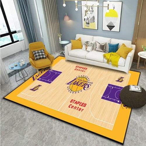 Cartoon Basketball Boys Rugs Playing Carpets for Living Room Carpet Anti-Slip Carpets for Children BedRoom Bedside Rug Floor Mat