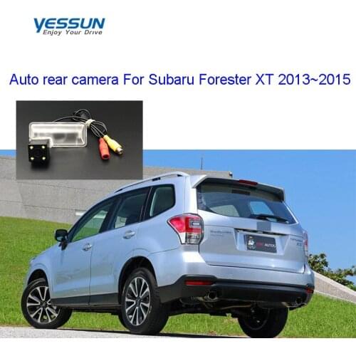 Yessun License Plate Rear View Camera 4 LED Night Vision camera For Subaru Forester XT 2013~2015 back camera
