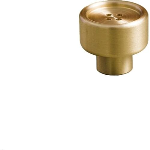 Solid Button Gold Brass Kitchen Door Knobs and Pulls Cabinet Handles for Furniture Cupboard Drawer Pulls Home Decor
