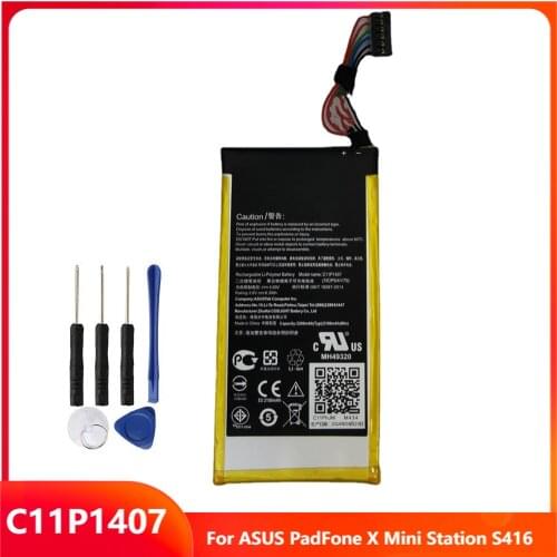 Original Replacement Tablet Battery C11P1407 For ASUS PadFone X Mini Station S416 Genuine Rechargable Batteries 2100mAh