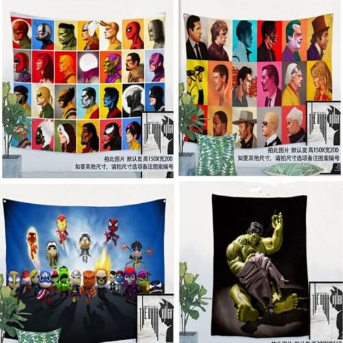 Rock music poster Popular band LOGO flag banner wall sticker retro cloth art hanging painting tapestry bar cafe home decor