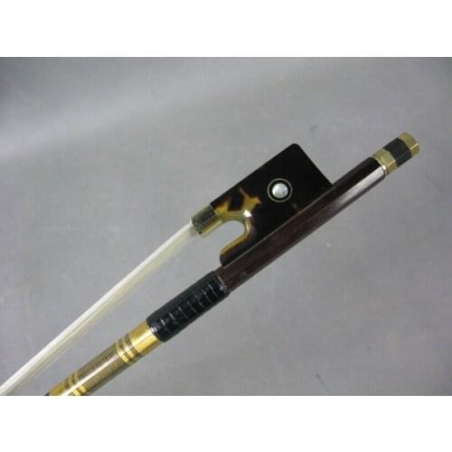 Professional strong Brazilian wood Violin bow 4/4 , copper mounted violin bow