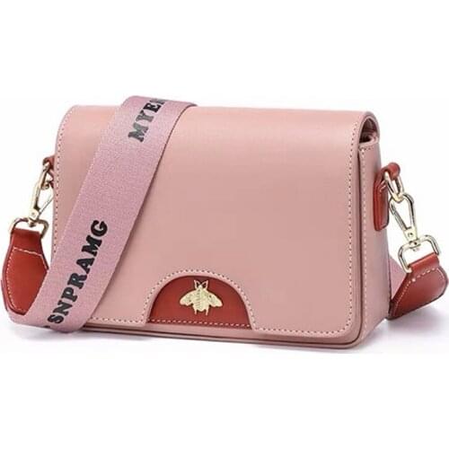 Bags for Women 2021 Newest Bee Pink Women Messenger Bags Girls Crossbody Shoulder Bag Ladies Handbags Cute Small Shoulder Bag