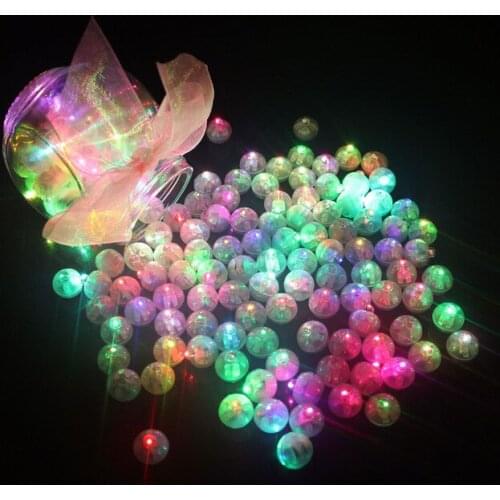 LED Colorful Christmas Party Birthday Outdoor Switch Decoration Colorful Luminous Ball Lamp Flashing Balloon Lamp Accessories