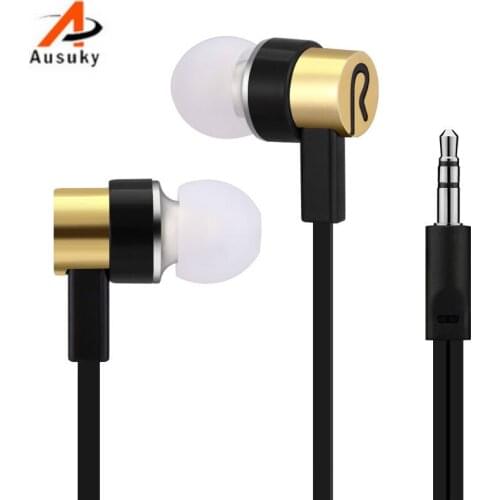 A Ausuky Universal 3.5mm Earphones in Ear Style Super Bass Stereo Earphones with Mic 5 Color for choose -29
