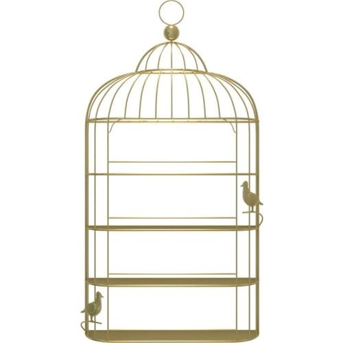 Bird Cage Shape Nordic Wall Storage Holders for Nail Polish Manicure Shop Iron Rack Nail Oil Shelf Organizer Metal Storage Rack