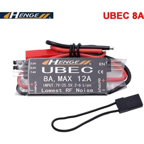 HENGE 8A UBEC Output 5V / 6V 6A / 8A Max 12A Inport 7V-25.5V 2-6S Lipo / 6-16 cell Ni-Mh Input Switch Mode BEC for RC Quadcopter