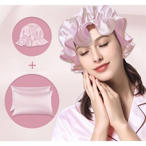 High Quality Satin Silk Skin Care Pillow Case Hair Anti Pillow Case Queen King Full Size Pillowcase With Nightcap